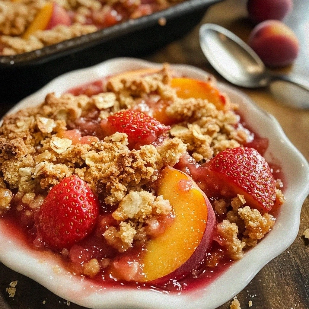 Strawberry Peach Crisp