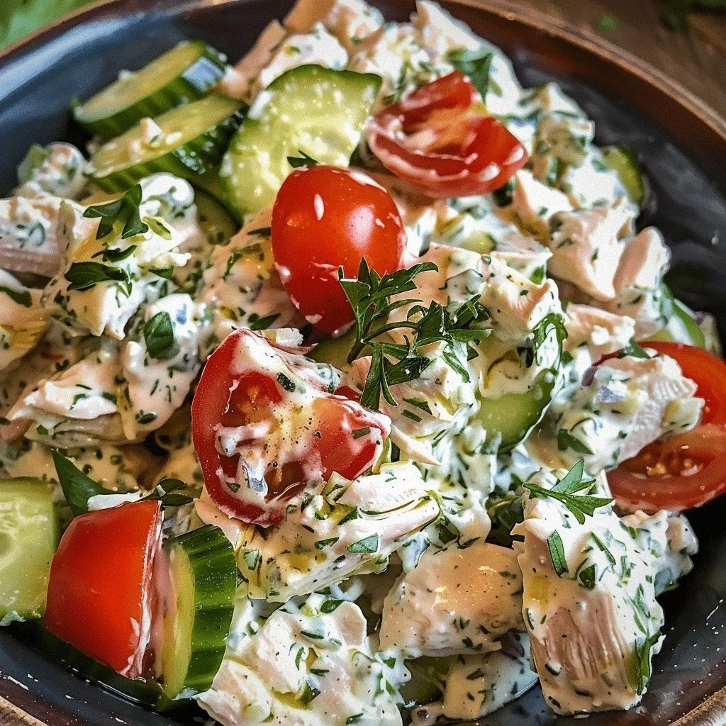 Zesty Tzatziki Chicken Salad