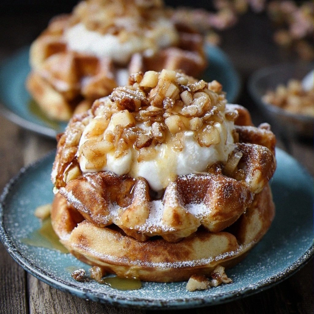 Apple Fritter Waffle Donuts Recipe