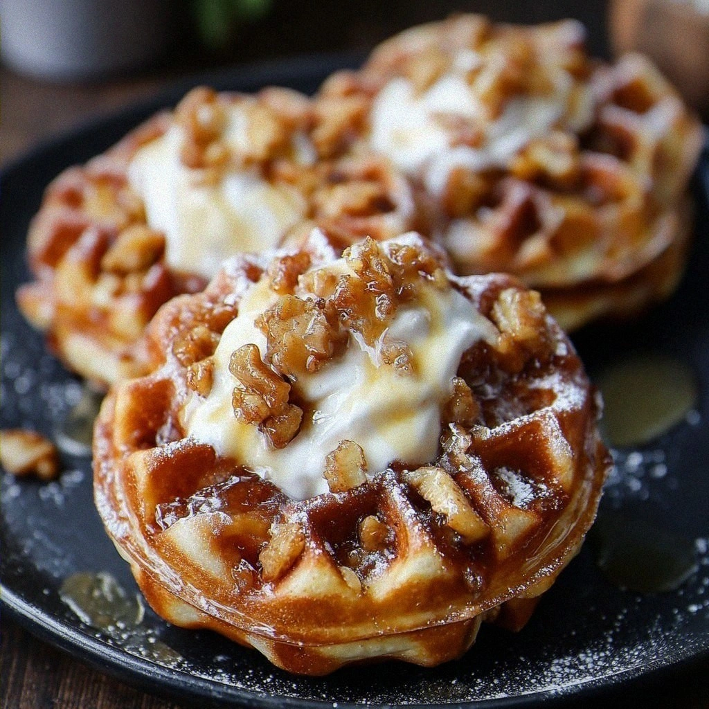 Apple Fritter Waffle Donuts Recipe