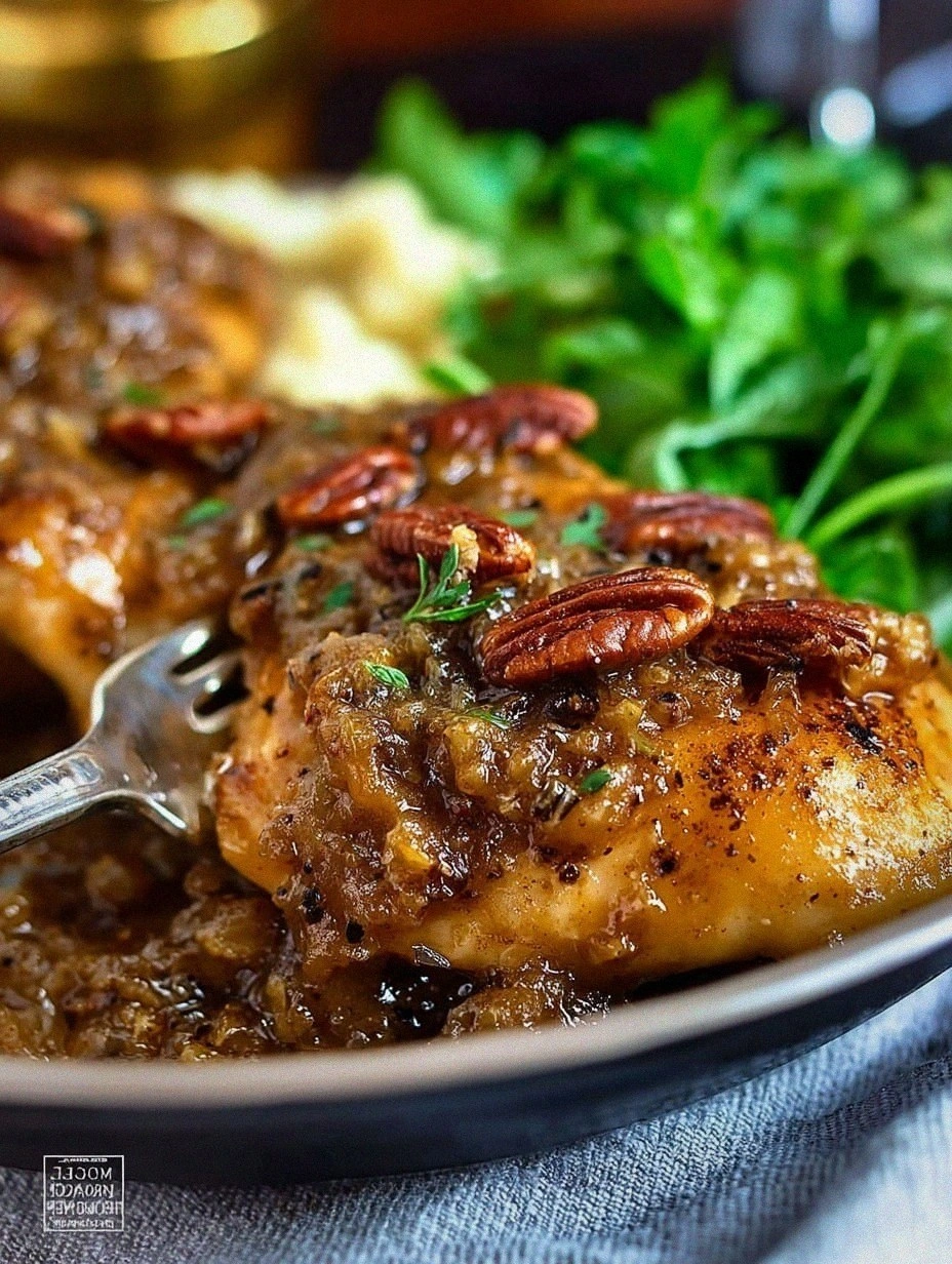 Maple Bourbon Pecan Chicken