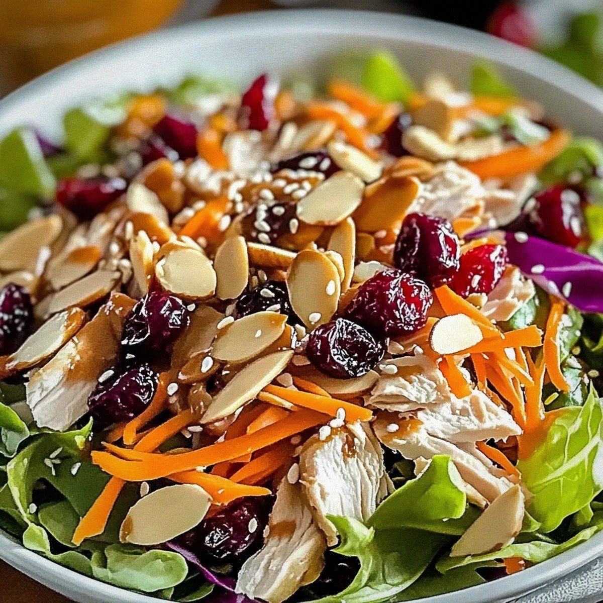 Delicious Asian Chicken Cranberry Salad for a Fresh Twist