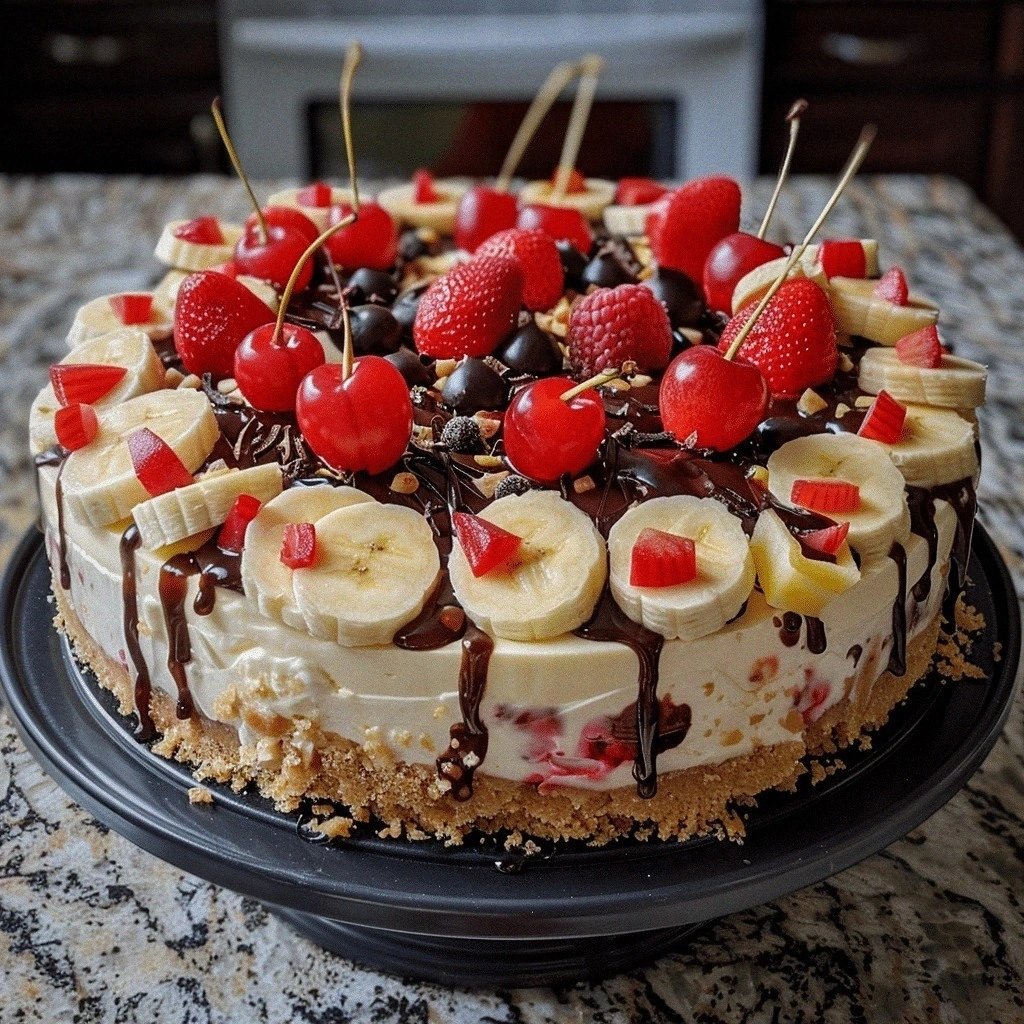Banana Split Cheesecake Recipe