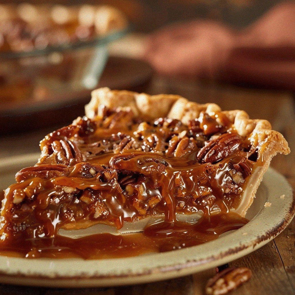 Caramel Pecan Delight Pie