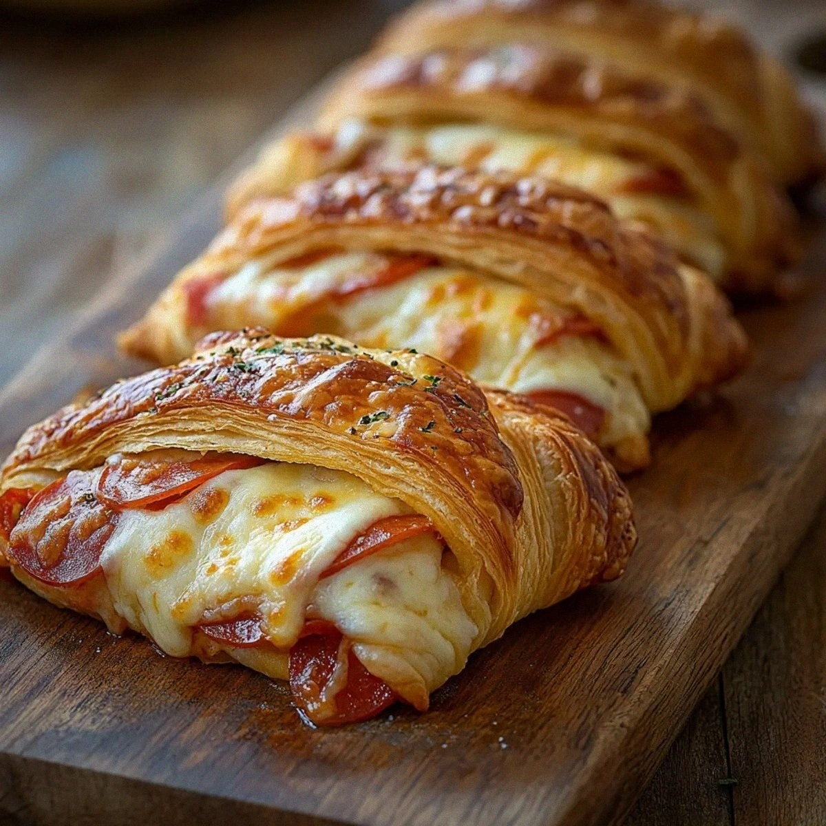 Mozzarella Pepperoni Croissant Rolls You’ll Crave Every Time 🥐🧀🍕