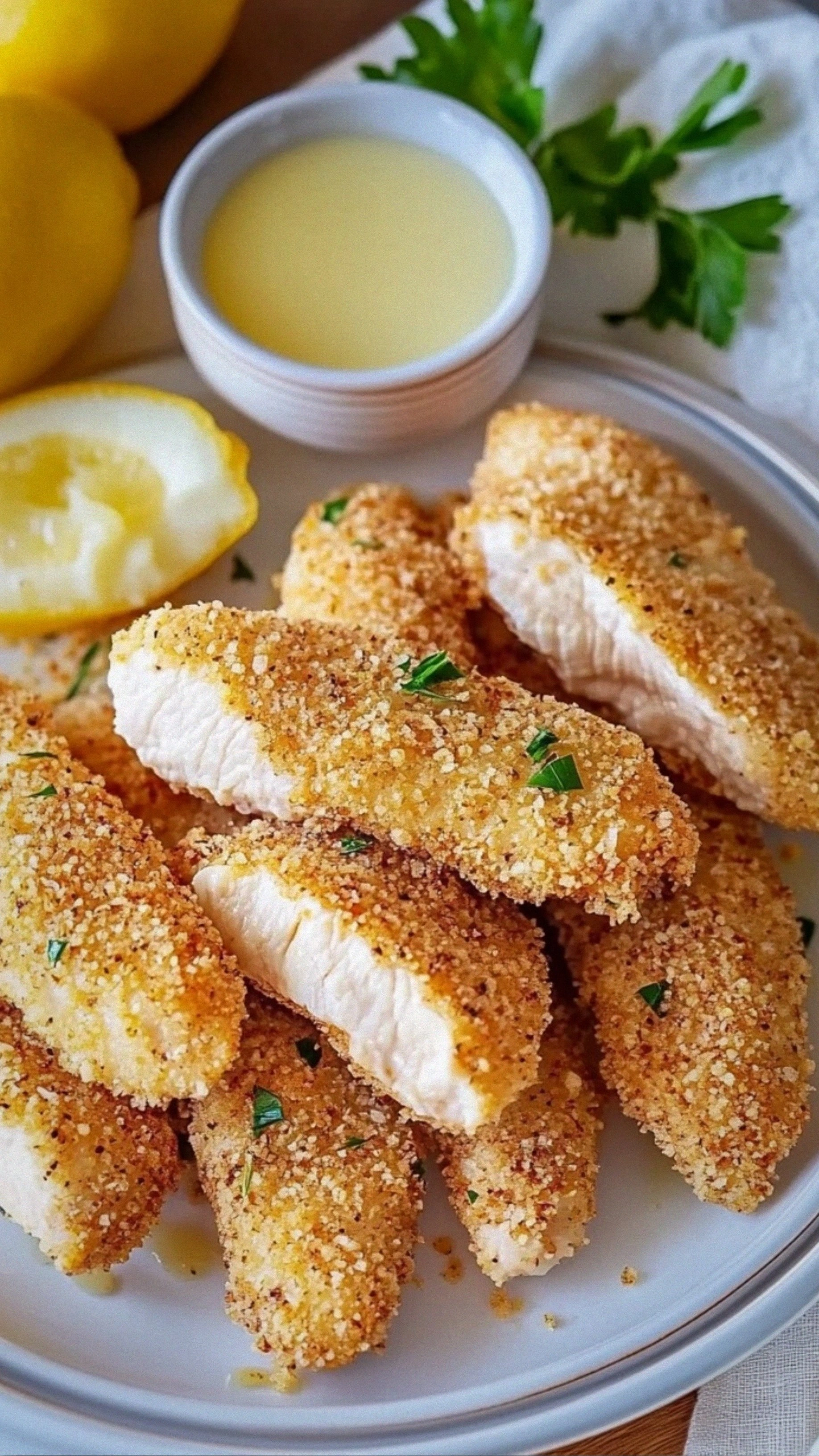 Lemon Garlic Parmesan Chicken Tenders: A Crispy, Flavorful Delight