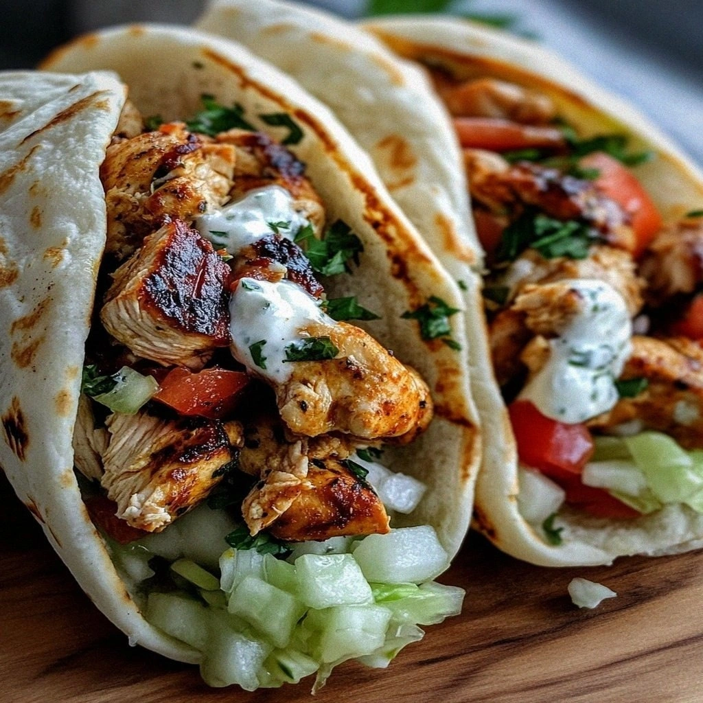 Quick & Healthy Mediterranean Chicken Gyros Recipe