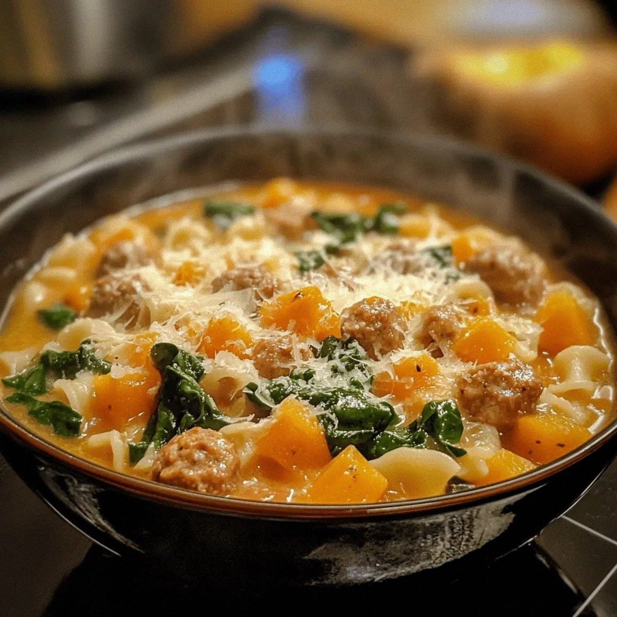 Creamy Roasted Butternut and Sausage Soup for Cozy Nights