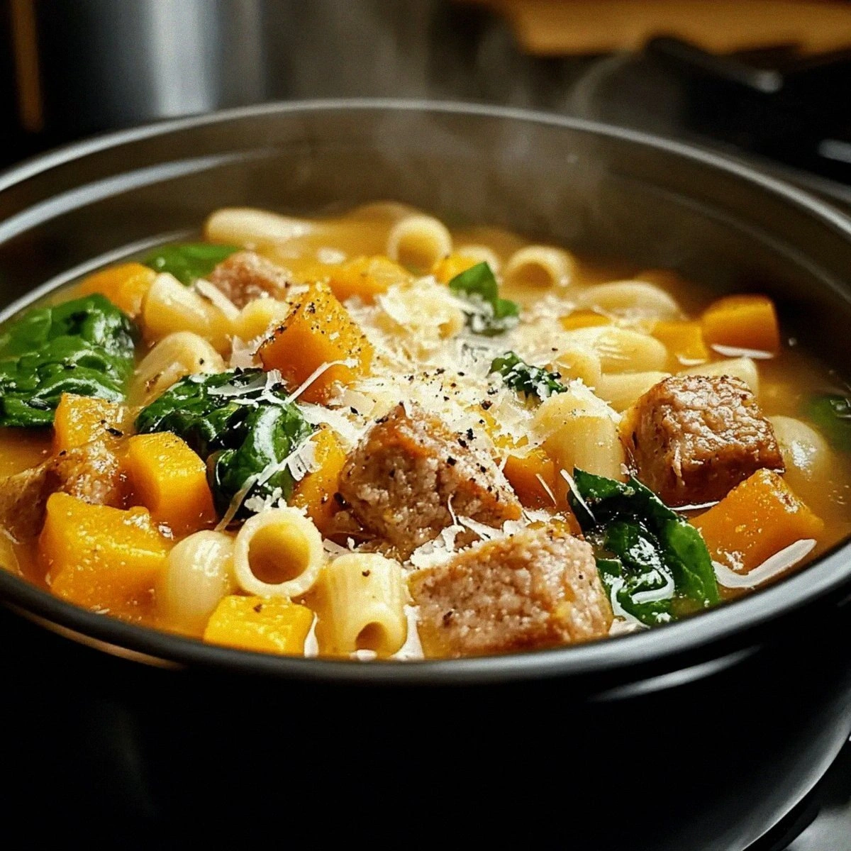 Creamy Roasted Butternut and Sausage Soup for Cozy Nights