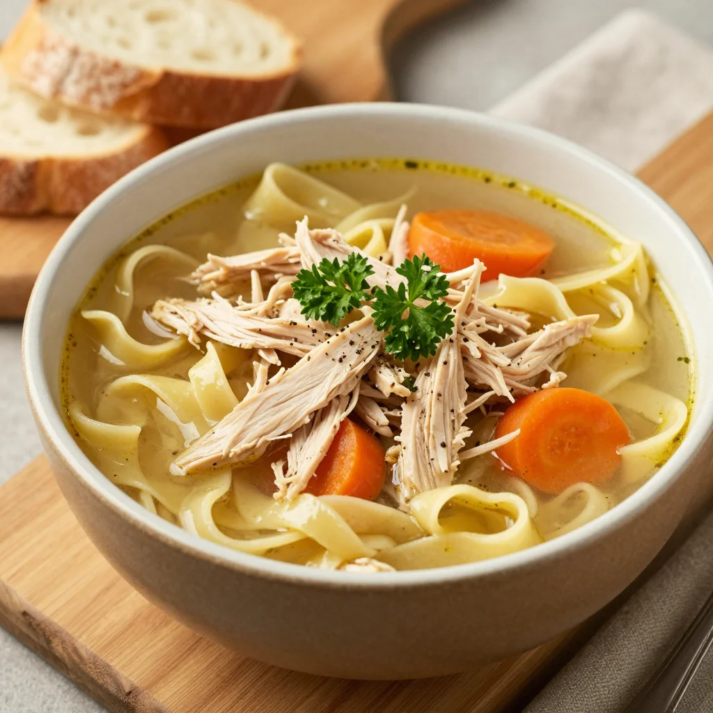 Budget Chicken Noodle Soup for January Reset