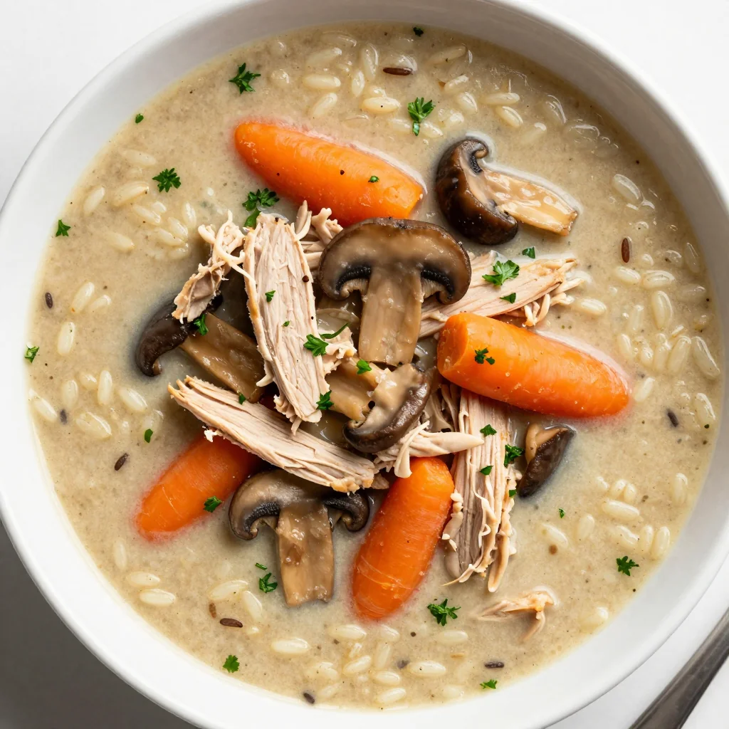 Budget Crockpot Turkey and Wild Rice Soup for Weeknights