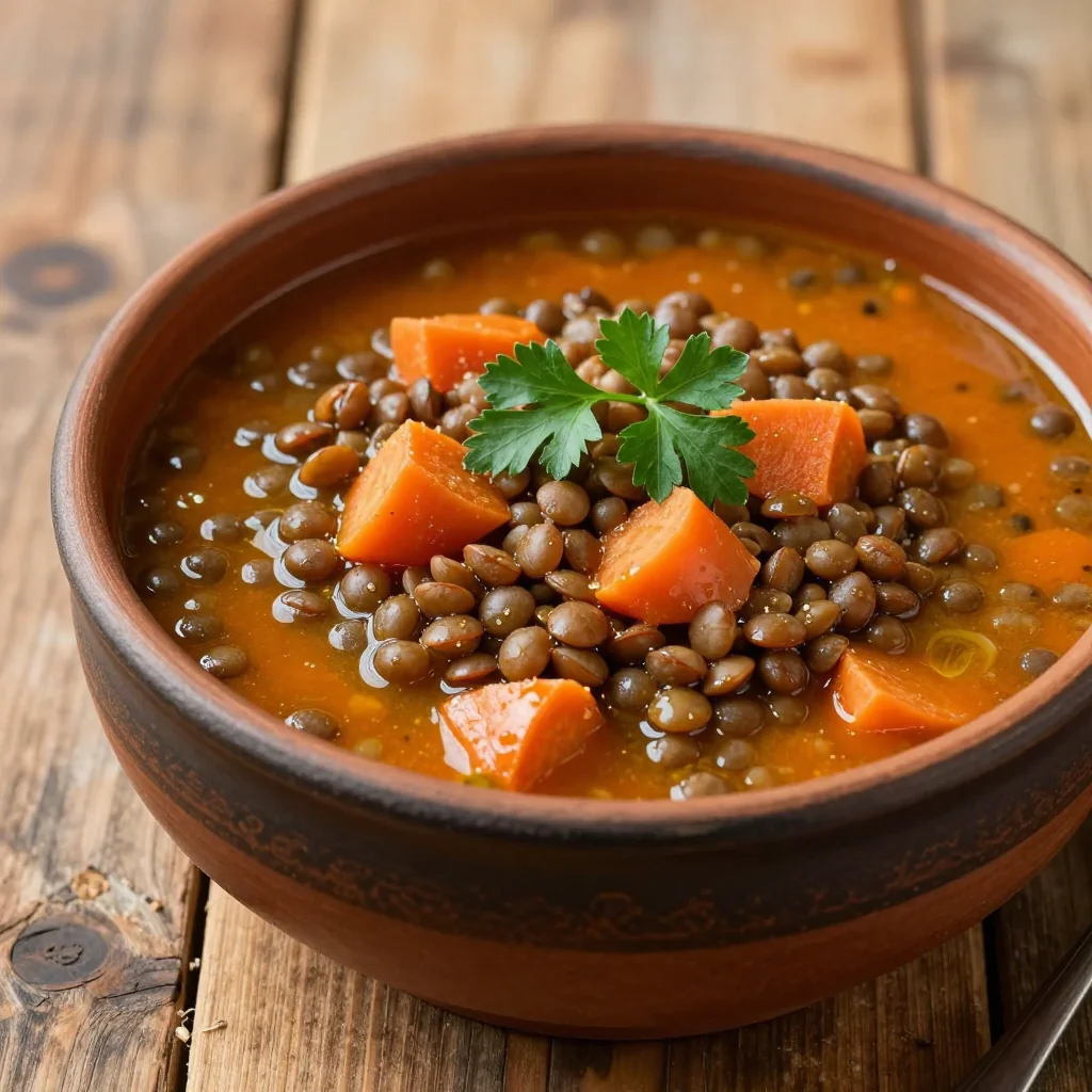budget friendly one pot lentil and carrot stew for comforting meals