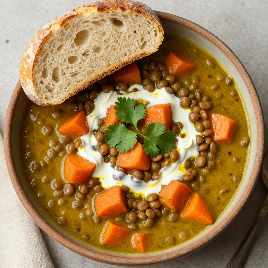 budget friendly one pot lentil and carrot stew for comforting meals