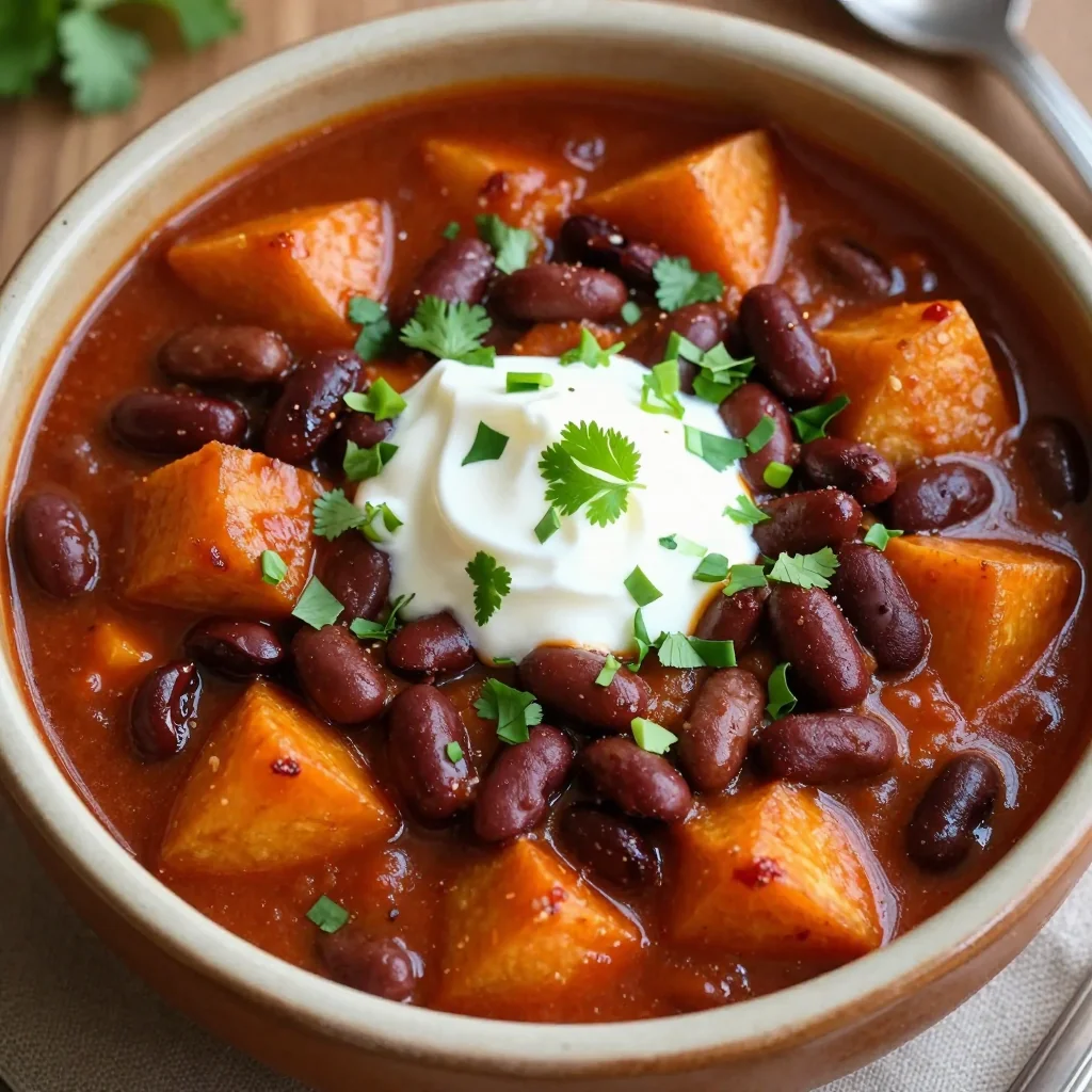 budget friendly sweet potato black bean chili for comfort food lovers