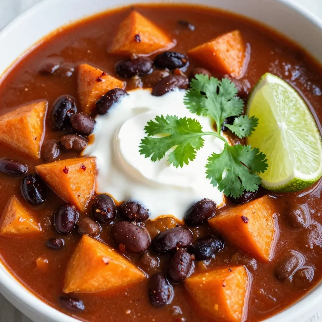 budget friendly sweet potato black bean chili for comfort food lovers
