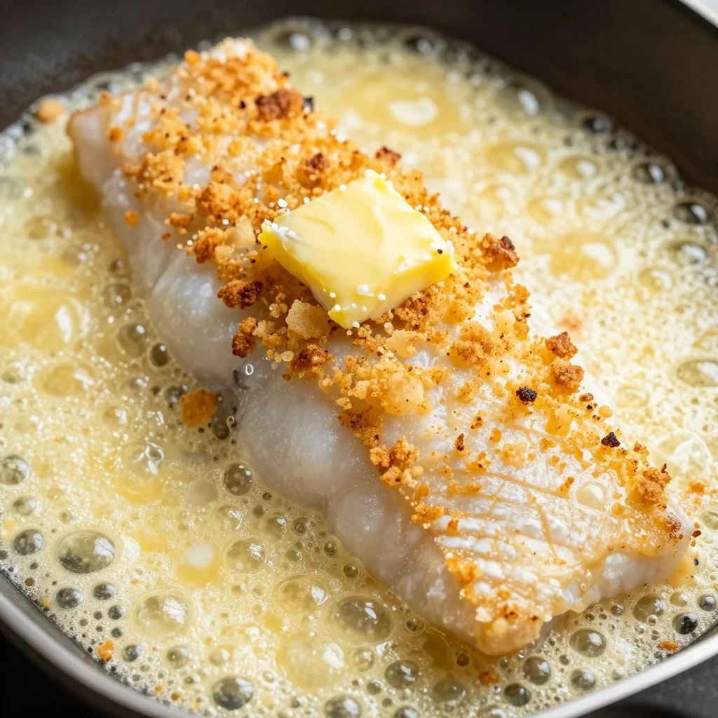 Cheesy Baked Cod with Garlic Butter Topping