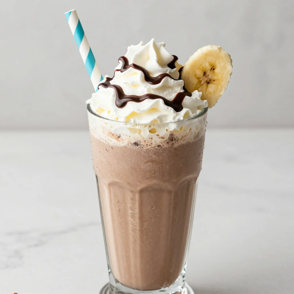 Chocolate Peanut Butter and Banana Smoothie for Kids