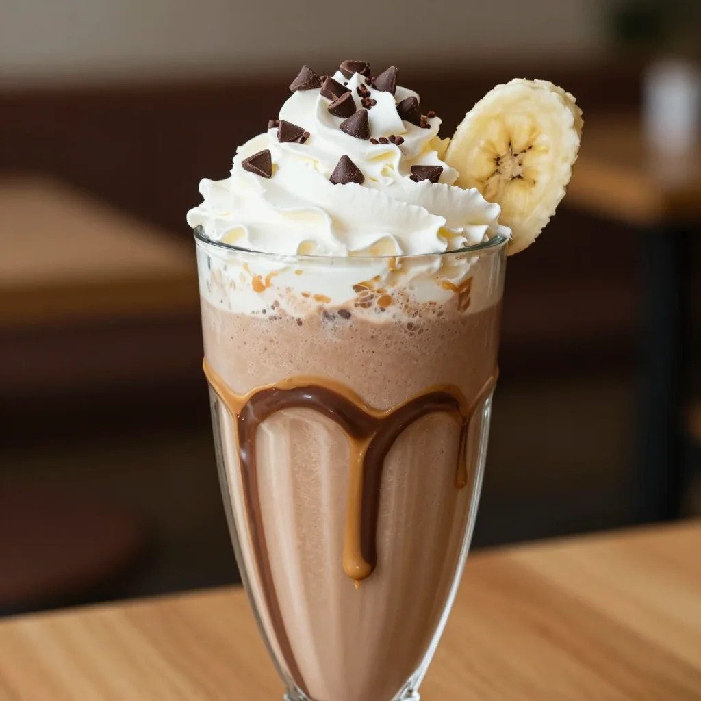 Chocolate Peanut Butter and Banana Smoothie for Kids