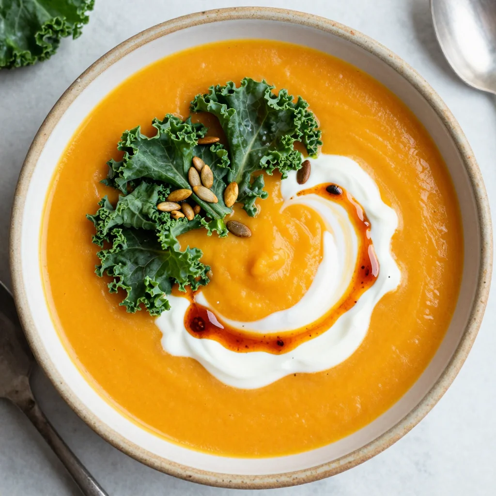 clean eating sweet potato and kale soup for postholiday detox