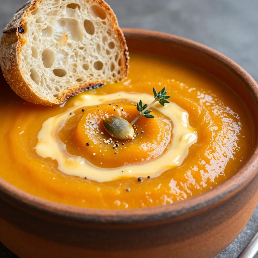 cozy onepot winter squash and carrot soup for family suppers