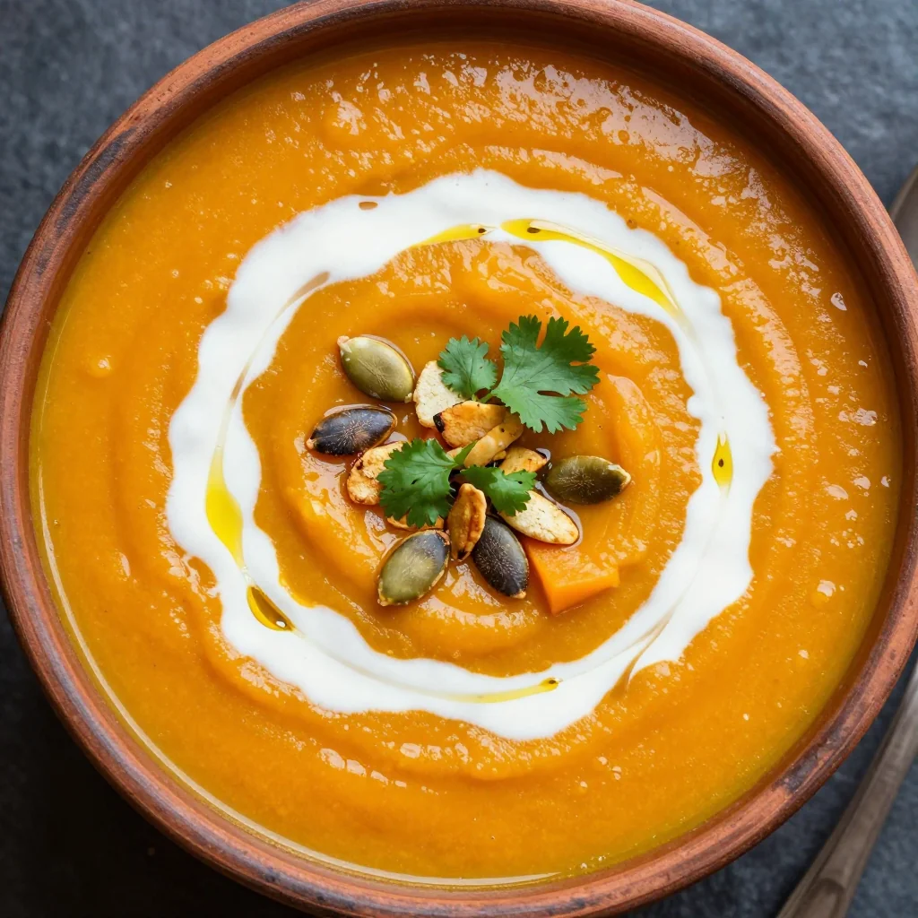 cozy onepot winter squash and carrot soup for family suppers
