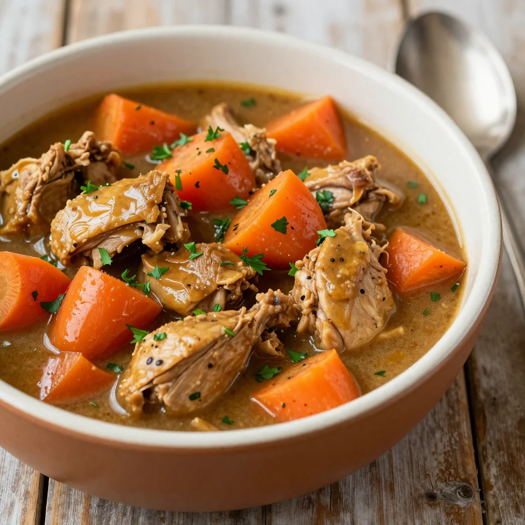 cozy slow cooker turkey and carrot stew for budgetfriendly dinners