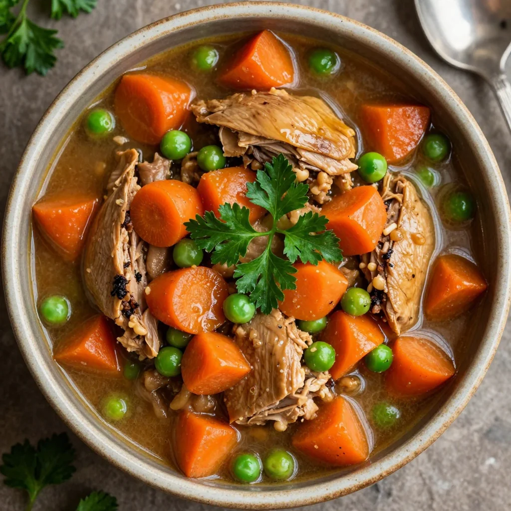 cozy slow cooker turkey and carrot stew for budgetfriendly dinners