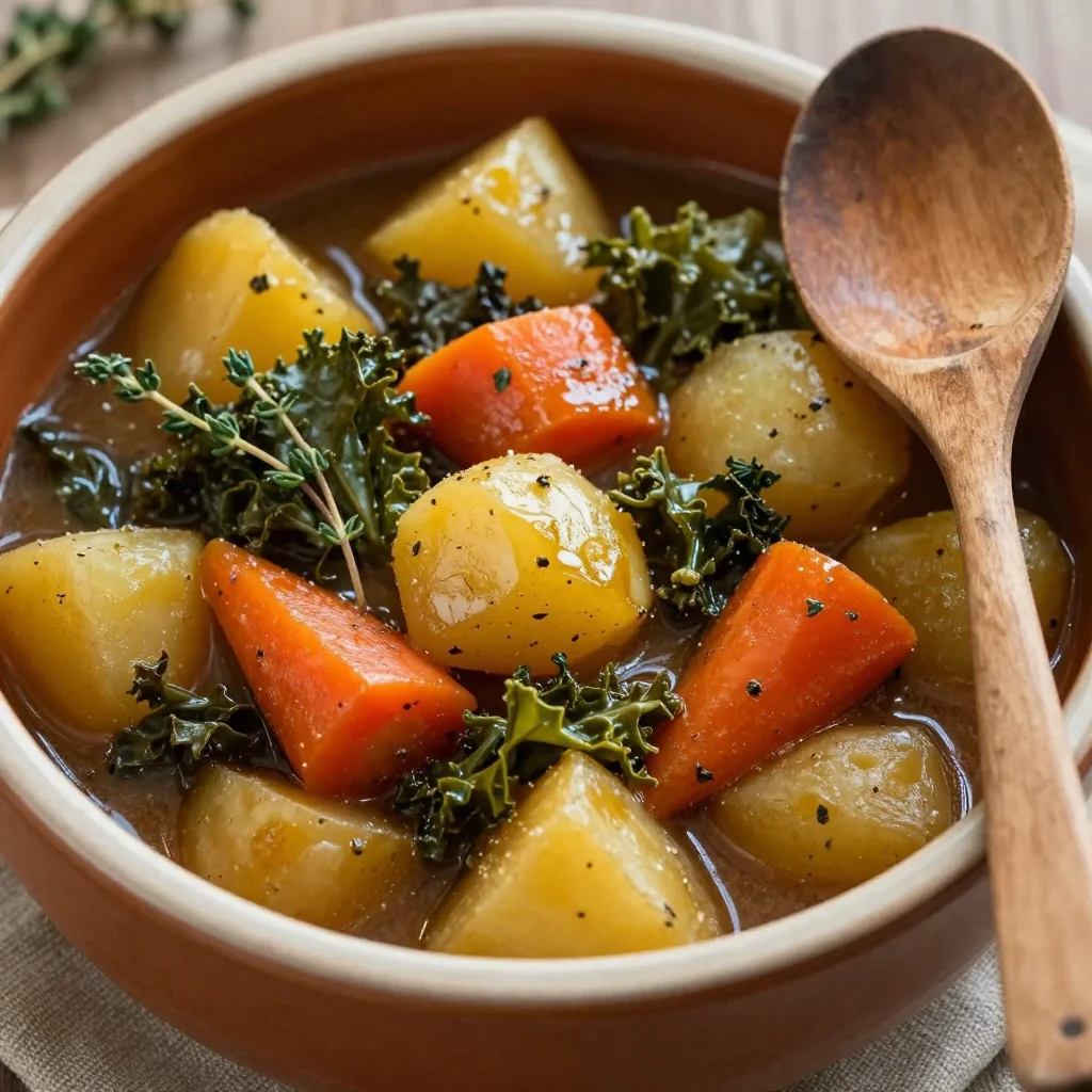 cozy slow cooker vegetable and potato stew for cold january evenings