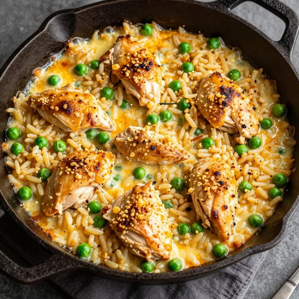 Creamy Chicken And Wild Rice Bake Skillet