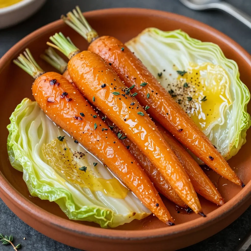 creamy lemon roasted carrots and cabbage for budgetfriendly family suppers