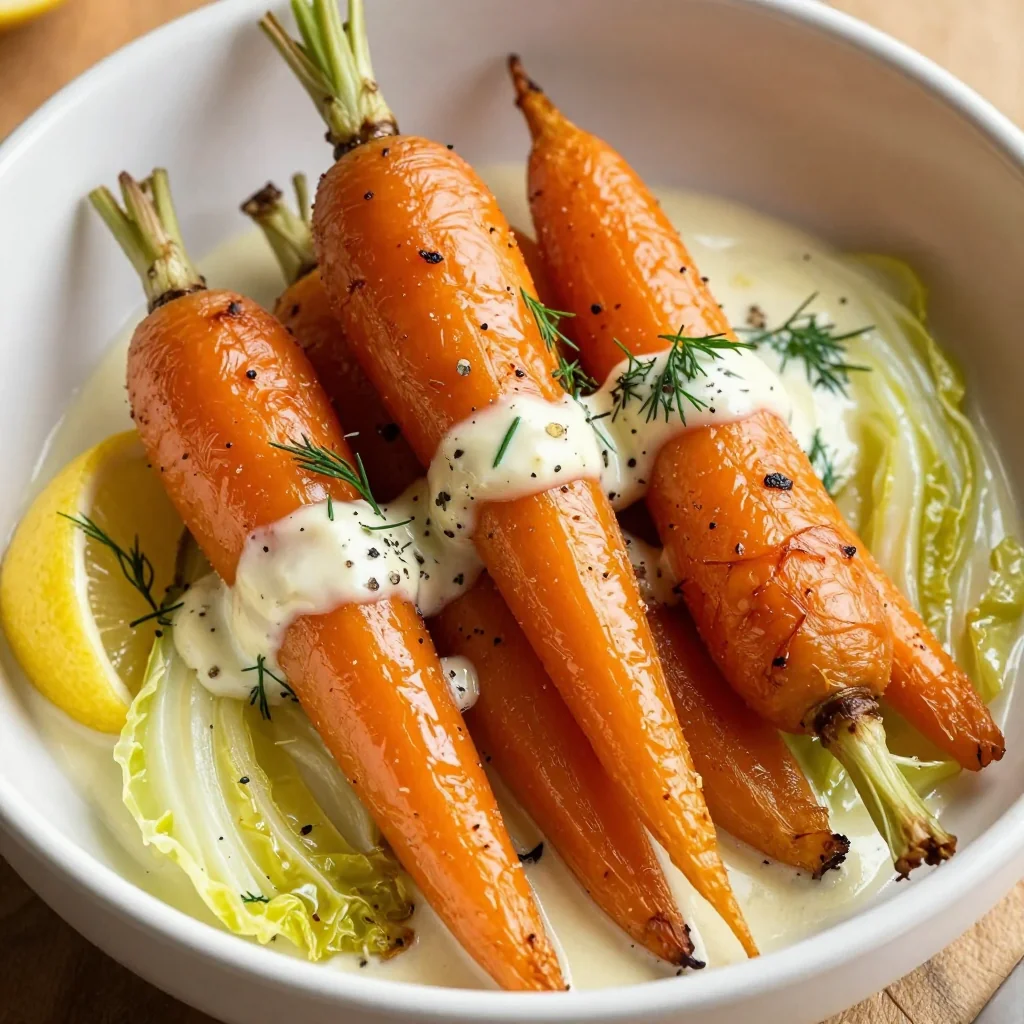 creamy lemon roasted carrots and cabbage for budgetfriendly family suppers