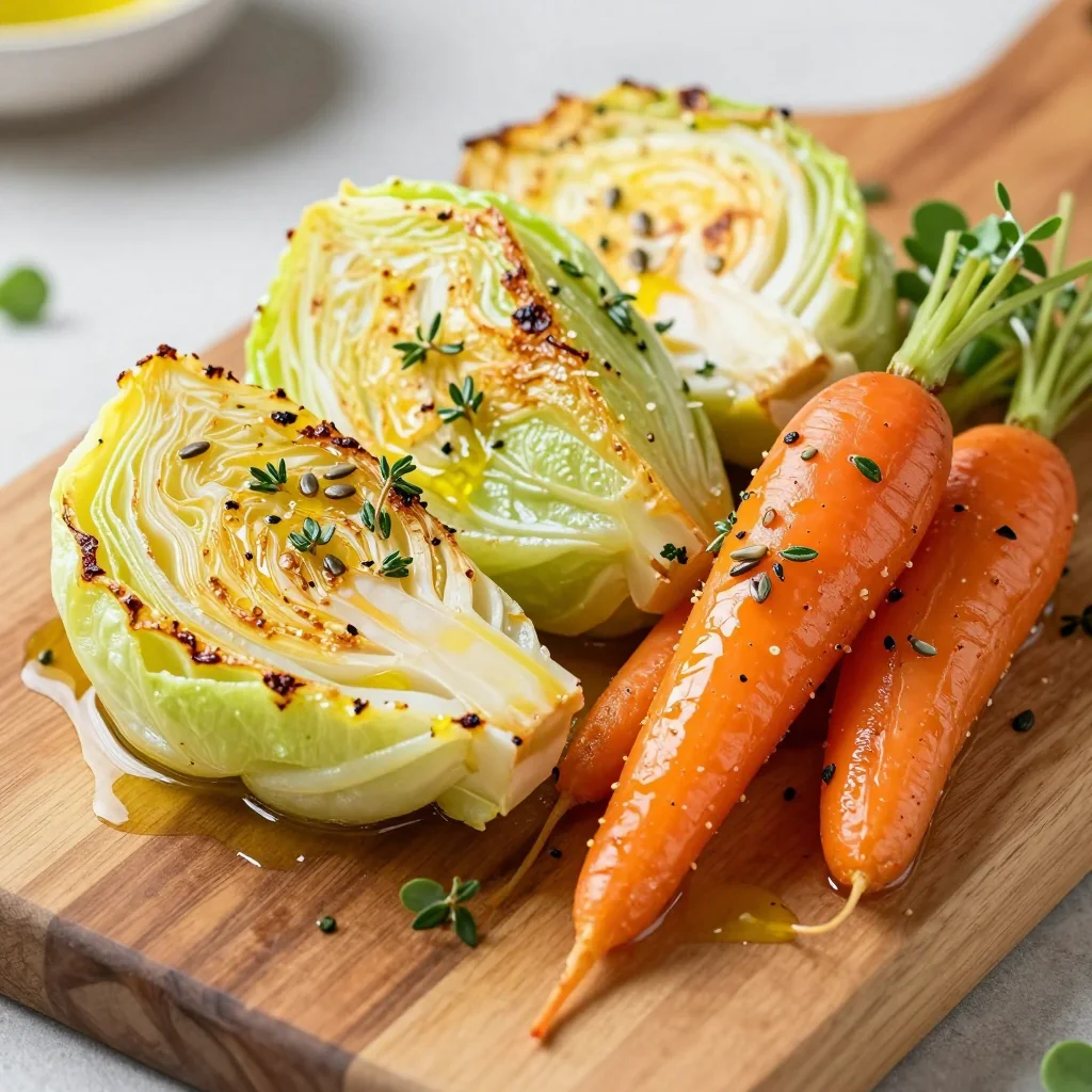 detoxfriendly lemon roasted cabbage and carrots for fresh starts