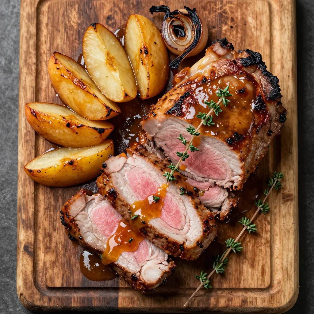 Easy Pork Tenderloin with Roasted Apples & Onions