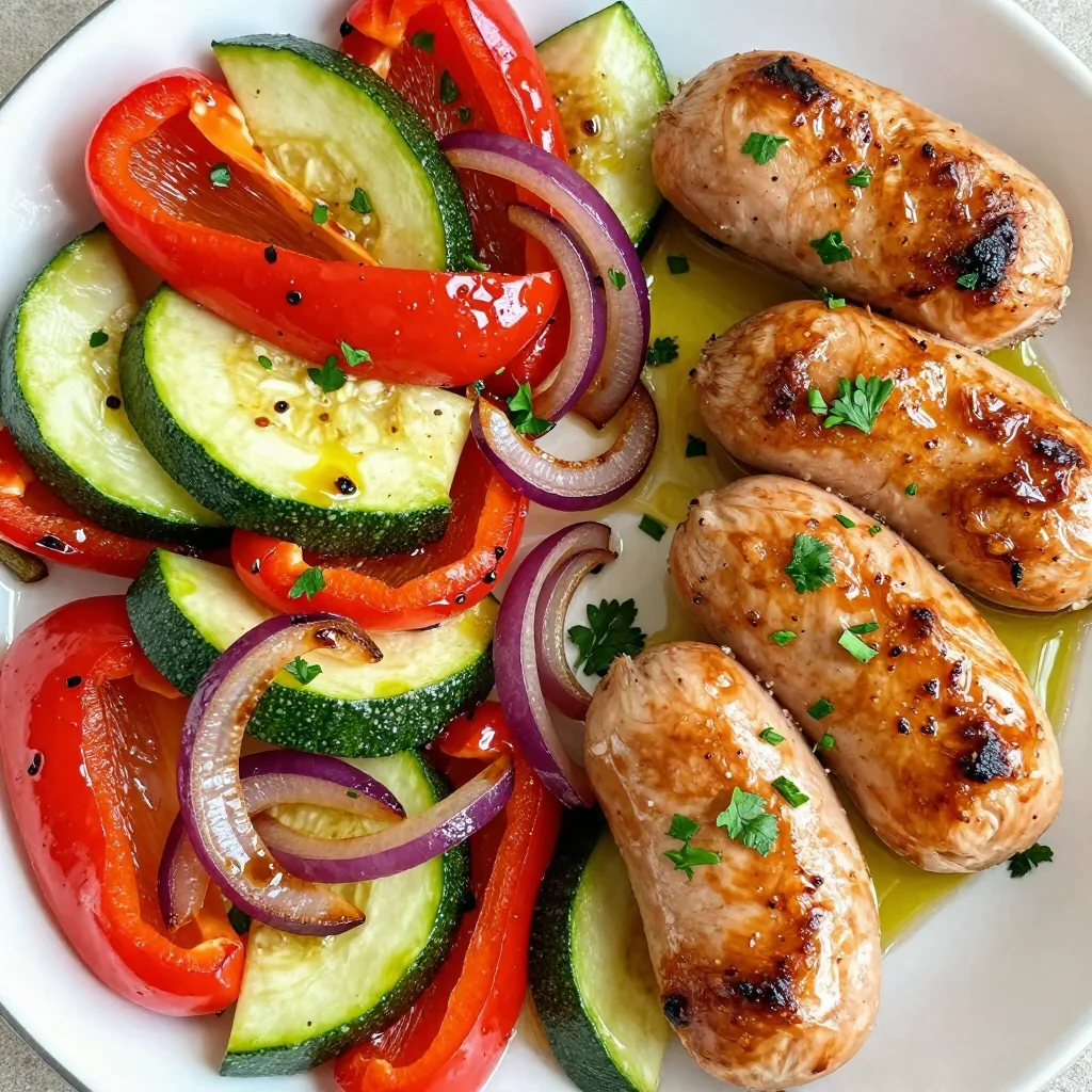 Easy Sheet Pan Chicken Sausage And Veggies For Meal Prep