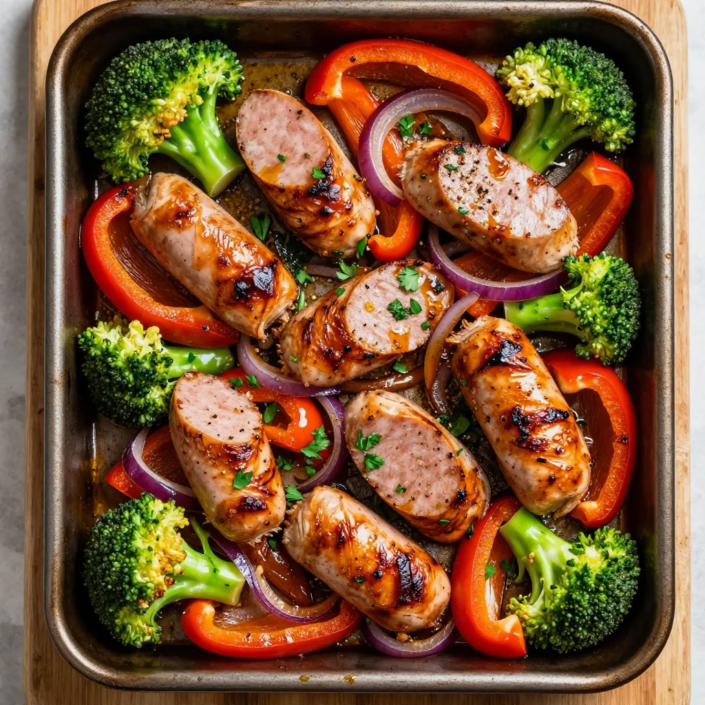 Easy Sheet Pan Chicken Sausage And Veggies For Meal Prep