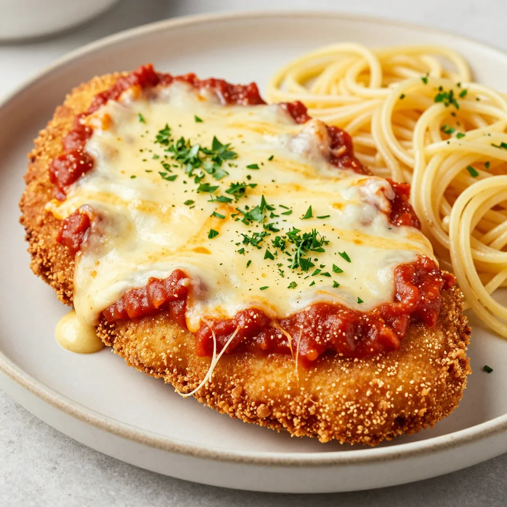 Easy Weeknight Chicken Parmesan That’s Crispy and Cheesy