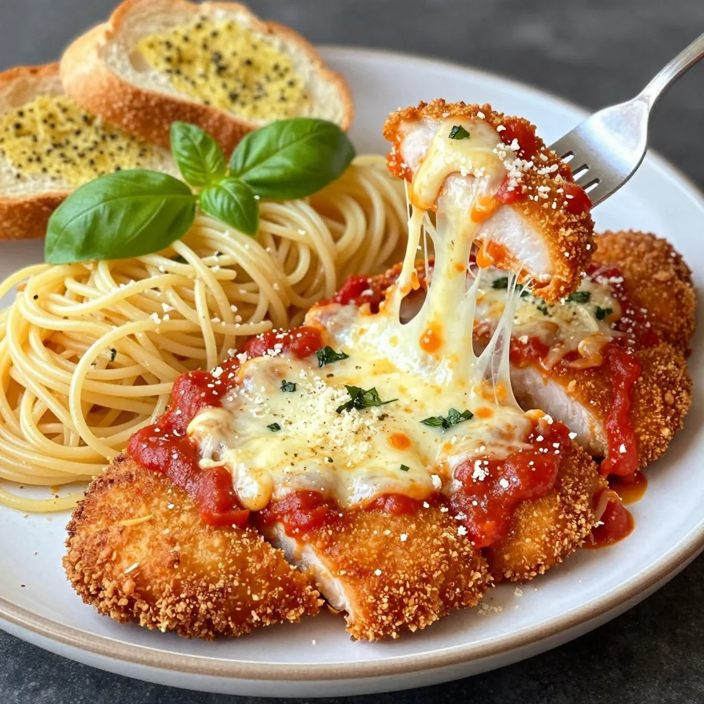 Easy Weeknight Chicken Parmesan That's Crispy and Cheesy