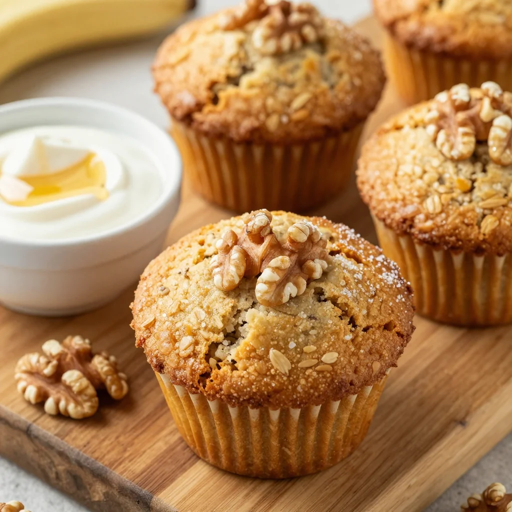 Healthy Banana Oat Muffins for Kid-Friendly Snacks