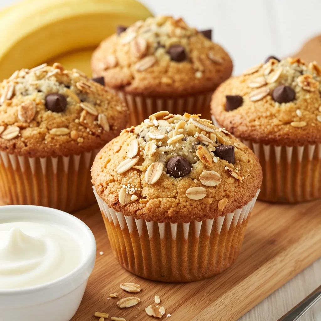 Healthy Banana Oat Muffins for Kid-Friendly Snacks
