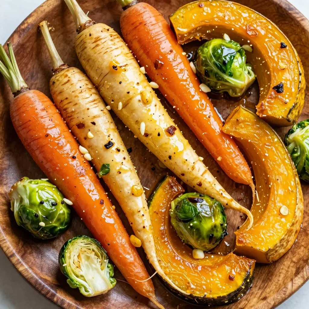 healthy lemongarlic roasted winter vegetables for clean eating