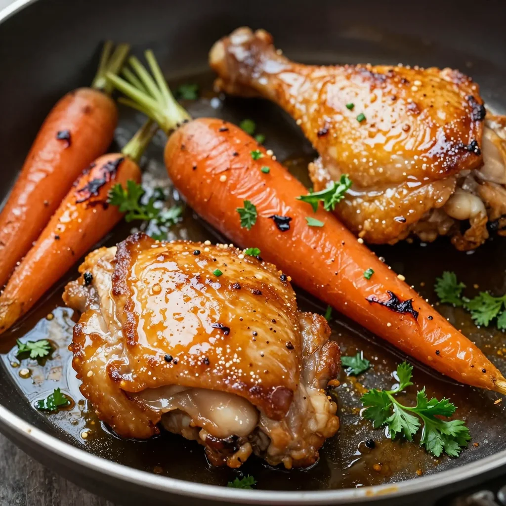 Healthy Sheet Pan Chicken Thighs with Carrots