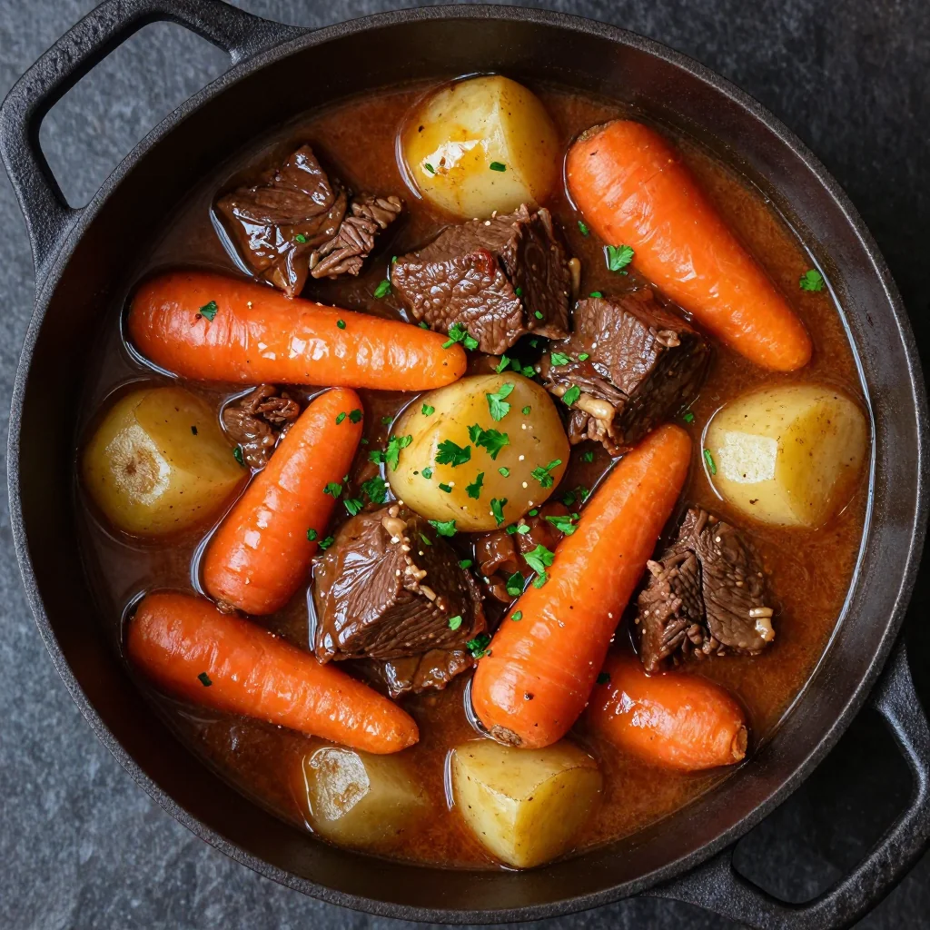 hearty beef and root vegetable stew for warm winter family suppers