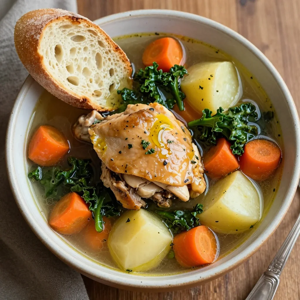 hearty slow cooker chicken and winter vegetable soup for family dinners