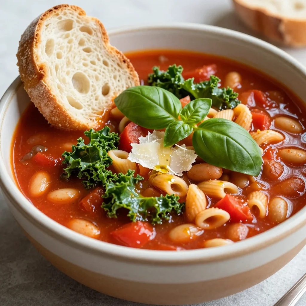 Hearty Slow Cooker Minestrone for New Year's Health