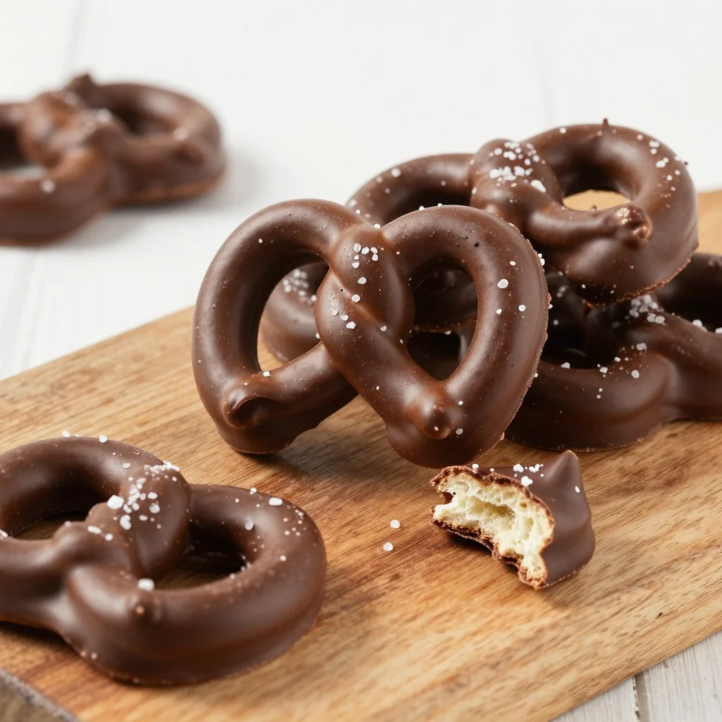 Indulgent Chocolate Covered Pretzels for Snacking