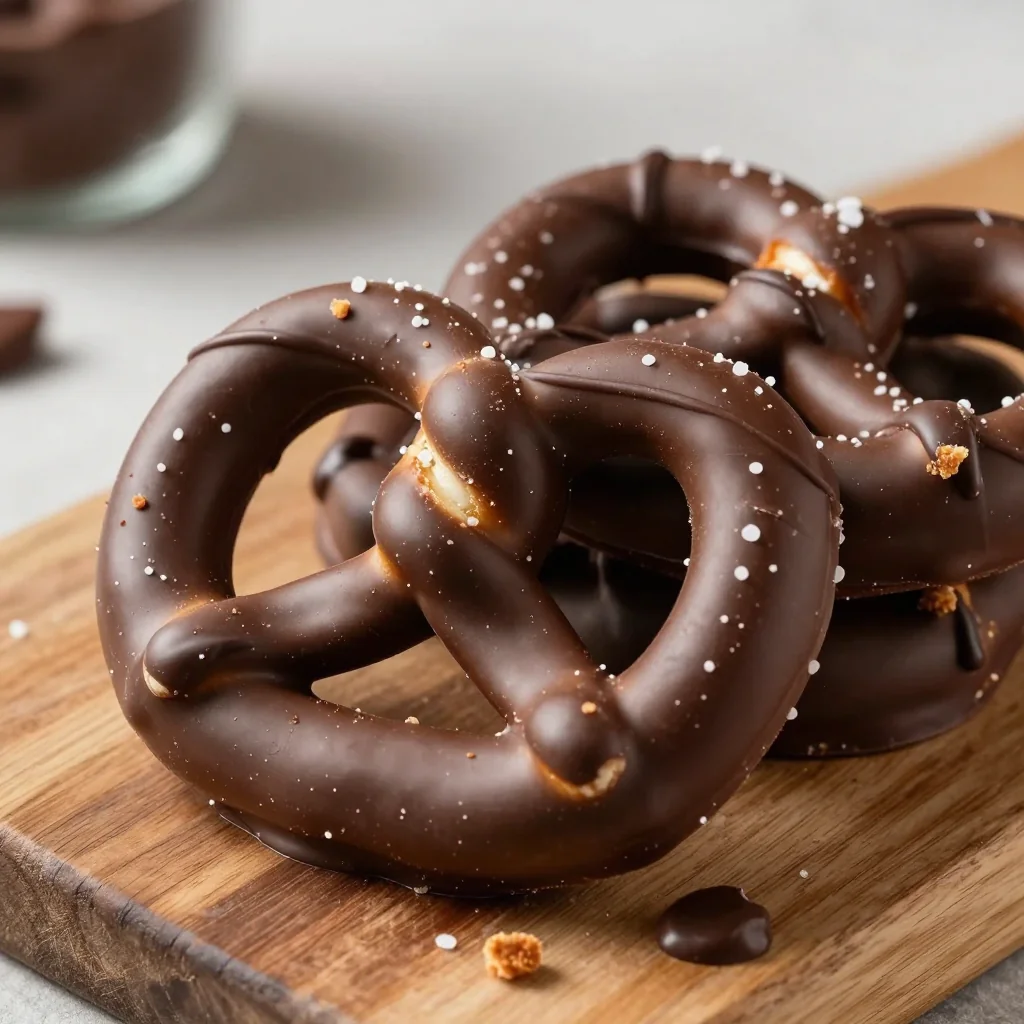 Indulgent Chocolate Covered Pretzels for Snacking