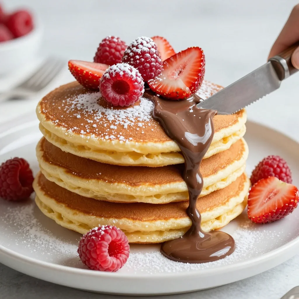 Indulgent Nutella Stuffed Pancakes for Weekend Brunch