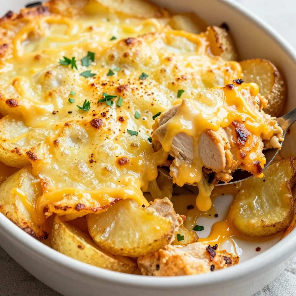 Kid Friendly Baked Chicken and Potato Casserole