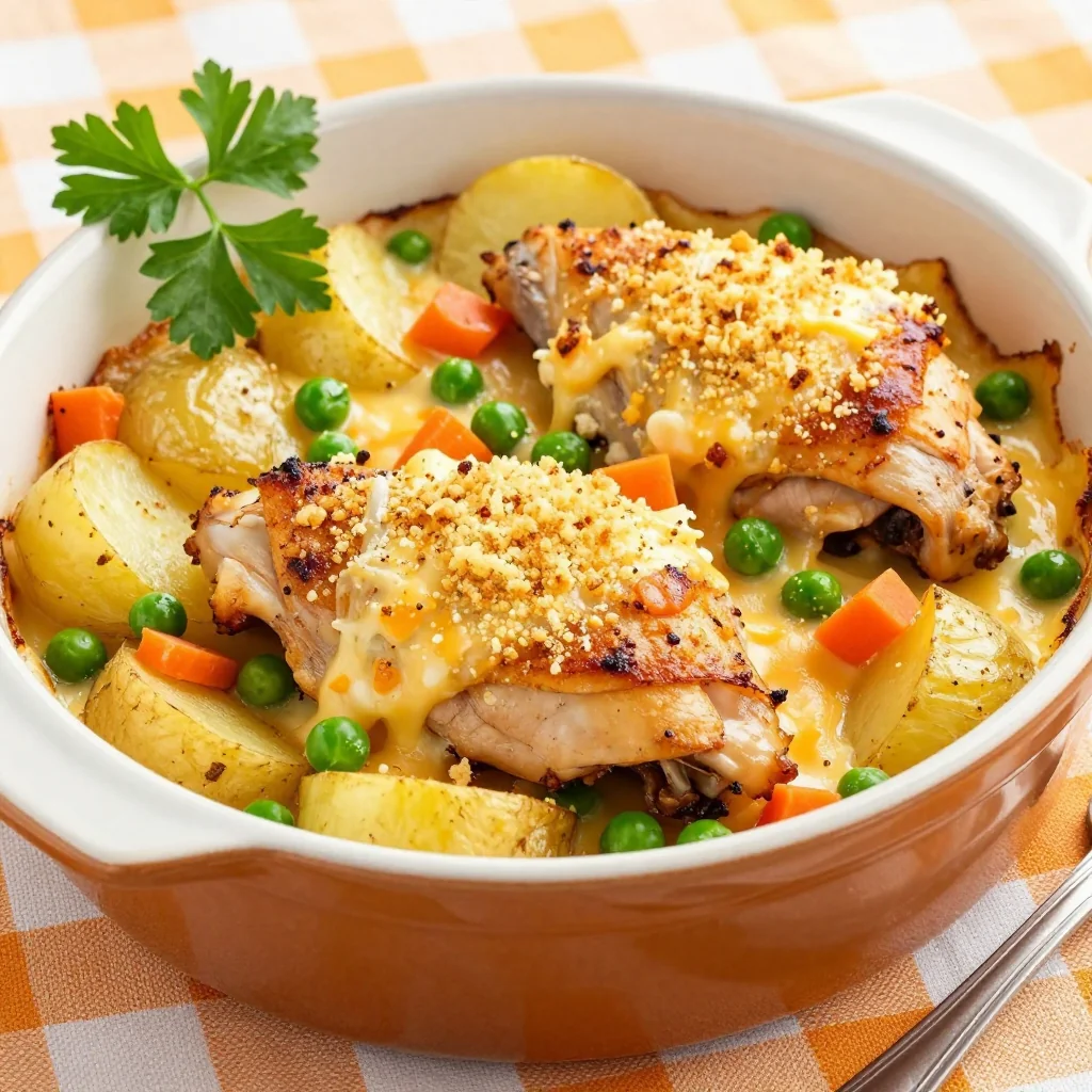 Kid Friendly Baked Chicken and Potato Casserole