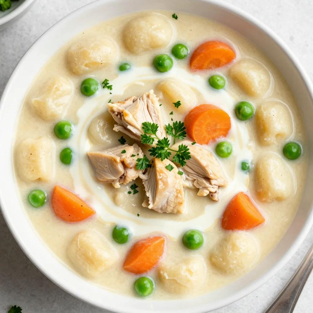 Kid-Friendly Creamy Chicken and Gnocchi Soup